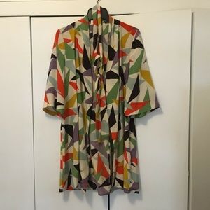 NWT ANTHROPOLOGIE LILKA SILK ROBE SLEEP LINGERIE S